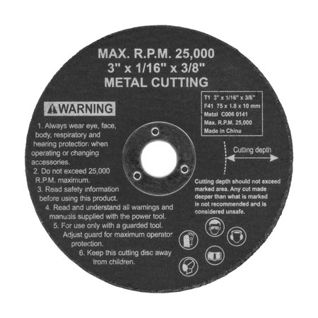 Powermate Vx Utility Air Cut-Off Tool, 3in. 024-0089CT